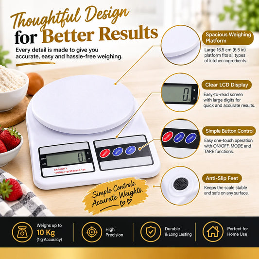 Digital Kitchen Weight Scale Upto 10 Kg
