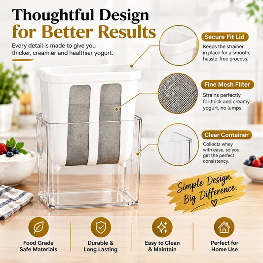 Greek Yogurt Maker Strainer 1100ML