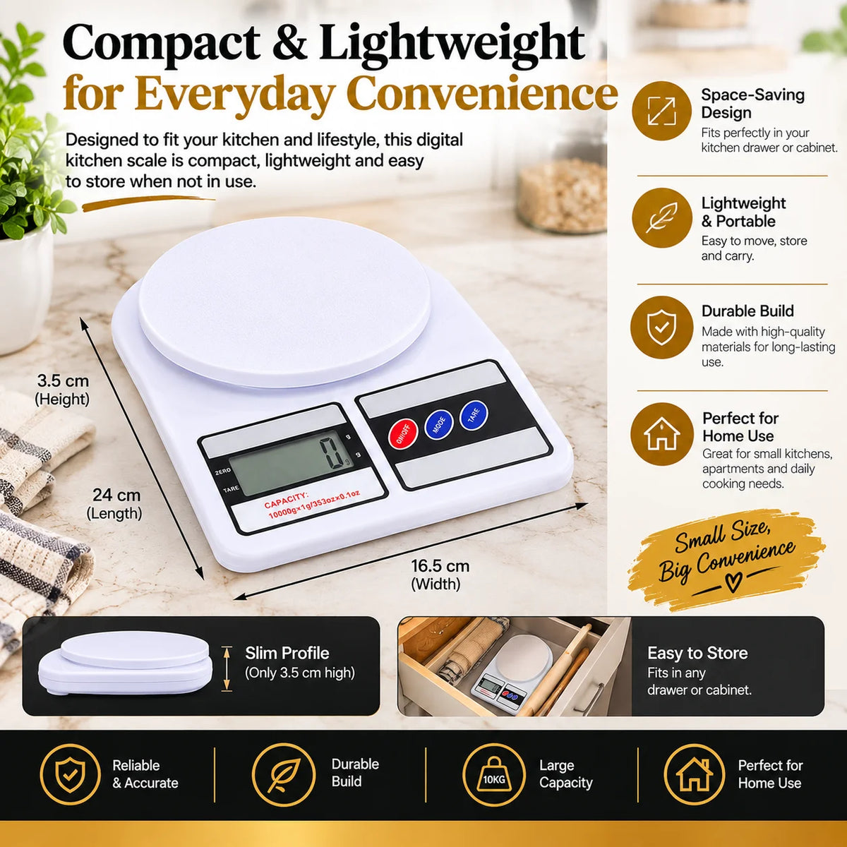 Digital Kitchen Weight Scale Upto 10 Kg